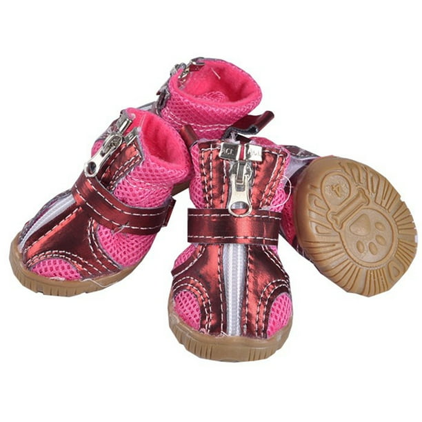 4 Pcs/set Dog Shoes Water Resistant Dog Boots AntiSlip