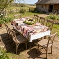 thumbnail image 4 of SIYTUAU 82.6X55.1 Inch Easter Bunny Pattern Tablecloth Polyester Festive Dining Room Table Cover Holiday Home Decor, 4 of 7