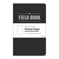 thumbnail image 2 of Elan Publishing Company Field Notebook / Pocket Journal - 3.5"x5.5" - Black - Dot Graph Memo Book - Pack of 5 - ELAN-FN-002B, 2 of 6