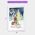 thumbnail image 5 of Merry Christmas Dalmatian Snowy Winter with Gifts Tree Decorations 5x7in Folded Greeting Card Dog Lover Single Note Card with Envelope - 12020, 5 of 5