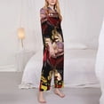 thumbnail image 4 of Lsque Sml Jeffy Pattern Long Sleeve Pajama Set for Women - Soft 2-Piece Sleepwear and Loungewear Set with Pockets, Comfy Nightwear, 4 of 8