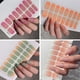 thumbnail image 5 of Pegatinas de uñas de gel semicuradas Puntas de uñas semihorneadas de color sólido Uñas con protección UV completa Necesita calcomanías Lámpara de pasta N0R7, 5 of 5