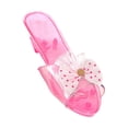 thumbnail image 1 of Zapatos de vestir de princesa, zapatos de vestir para niños, tacones, sandalias de gelatina portátiles para niñas. rosa, 1 of 9