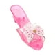 thumbnail image 1 of Zapatos de vestir de princesa con tacones de cuña y decoración, sandalias de gelatina brillantes para niñas. rosa, 1 of 9