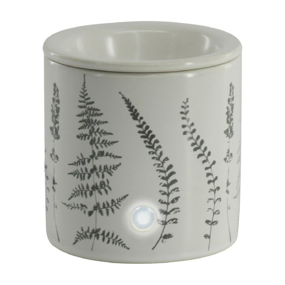 Mainstays Electric 18-Watt Botanical Decal Ceramic Wax Warmer, White
