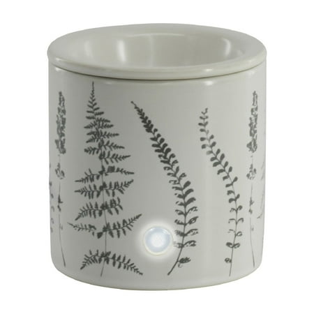 Mainstays Electric 18-Watt Botanical Decal Ceramic Wax Warmer  White