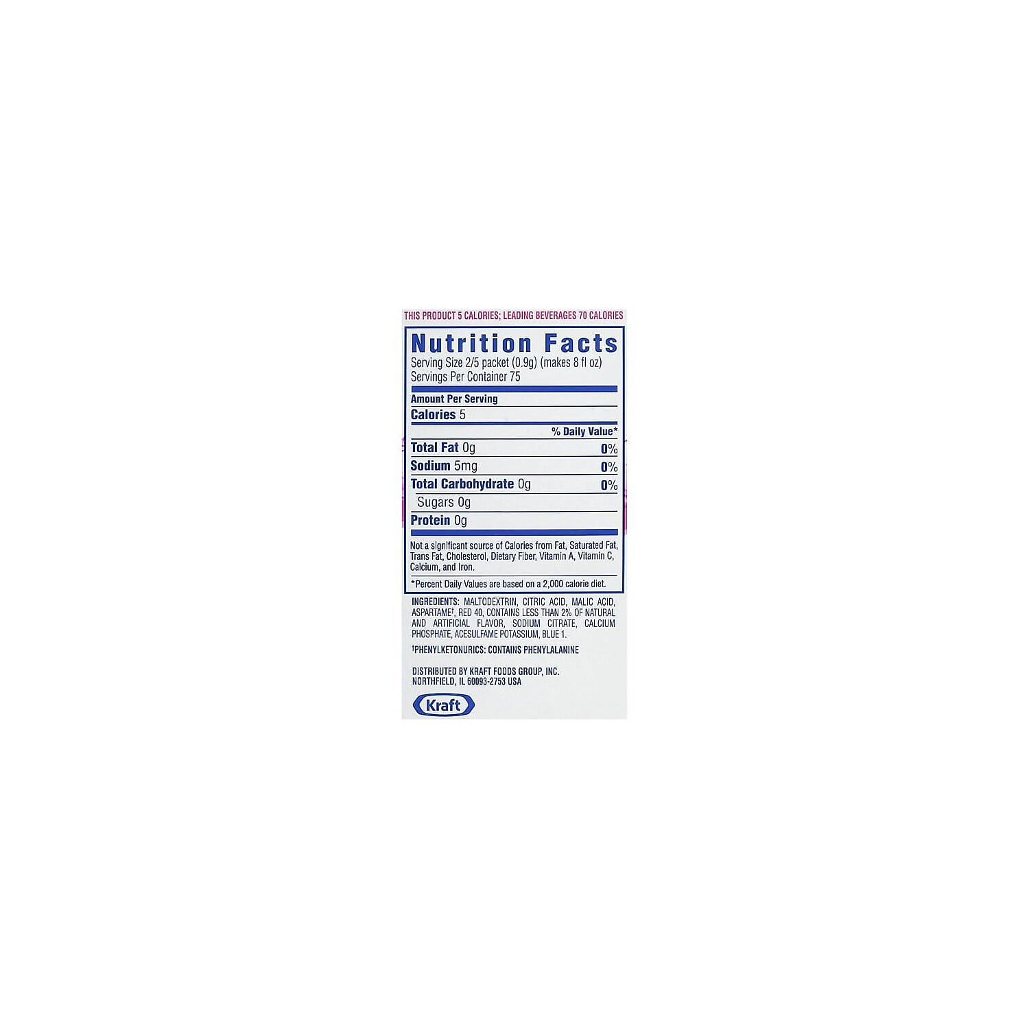 Crystal Light Flavored Drink Mix, Raspberry Ice, 30 .08oz Packets/Box -  Walmart.com