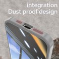 thumbnail image 4 of Dteck for iPhone 15 Pro Back Case, Shockproof Slim Clear Hard PC Back with Soft TPU Bumper Scratch Resistant Protective Transparent Anti-Scratch Phone Case, Gray, 4 of 5