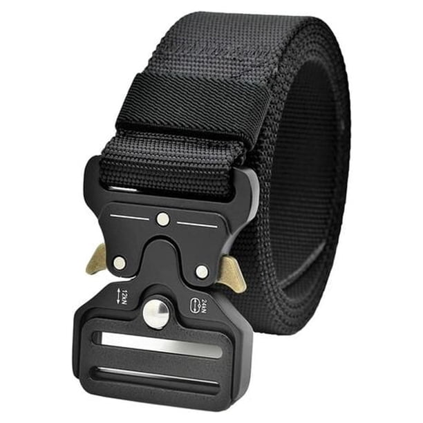Cinturón táctico Molle Rigger para hombre, cinturón de nailon con correa militar ajustable, hebilla de metal de liberación rápida, cinturón resistente