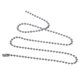thumbnail image 3 of Collar de cadena de bolas de acero inoxidable Uxcell 3.0mm 17.7" Longitud 316L con cuentas redondas, cadenas de etiqueta para perros, 3 of 7