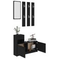 thumbnail image 3 of vidaXL Hallway Unit Black 39.4"x9.8"x30.1" Engineered Wood, 3 of 5