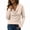 Beige, variant on Womens Henley Long Sleeve T Shirts Casual Loosse Tops Women's Going Out Tees