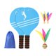 thumbnail image 1 of 2 piezas Bádminton Set Ejercicio Raqueta de bádminton para niños interiores al aire libre estilo B, 1 of 8