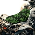 thumbnail image 5 of Garronmavis Tropical Leaf ATV Seat Covers Anti-Slip Seat Cover Protection Waterproof Polyester,Universal Fit Most ATV for Sportsman, Rancher, Foreman, Scrambler, 5 of 8