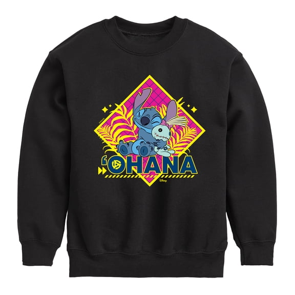 Disney - Lilo & Stitch Graphic Long Sleeve Fleece Sweatshirt