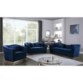 thumbnail image 5 of Meridian Furniture Arabella Velvet Upholstered Sofa in Navy, 5 of 9