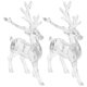 thumbnail image 1 of FESTFENDS 2Ud Adornos Navideños De Acrílico Transparente Con De Reno Para Árbol, 1 of 8