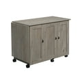 thumbnail image 3 of Sauder Storage Sewing and Craft Cart, Mystic Oak Finish, 3 of 14