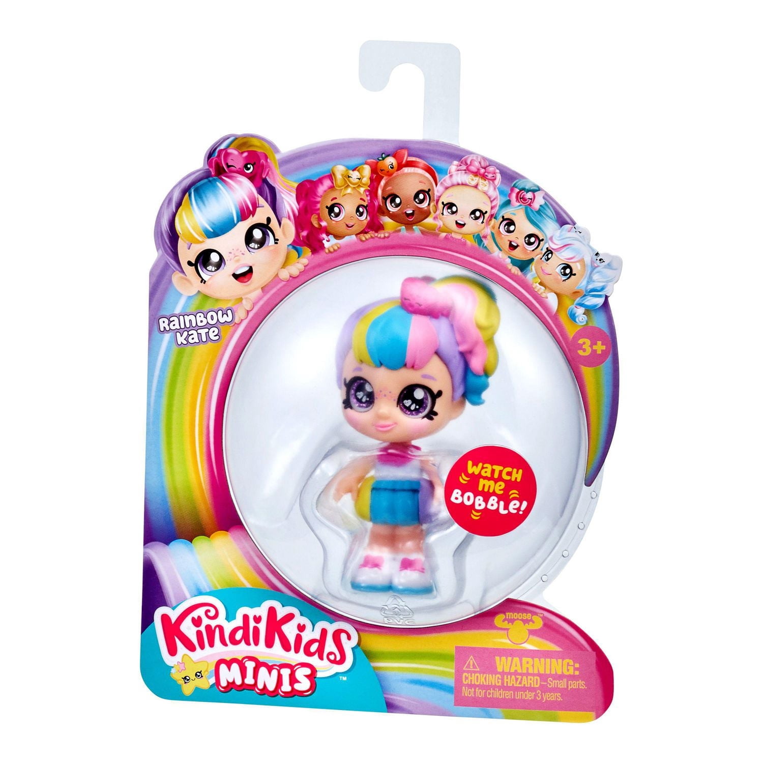 Kindi Kids Minis - Rainbow Kate - Mini Bobble Head Doll
