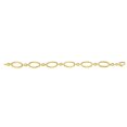 thumbnail image 2 of JewelStop 14K Gold Yellow 10mm Shiny Oval Fancy Link Bracelet, Lobster Clasp - 7.5 Inches, 2 of 3