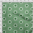 thumbnail image 4 of oneOone Cotton Silk Green Fabric Asian Tie And Dye Craft Projects Decor Fabric Printed By The Yard 42 Inch Wide, 4 of 4