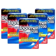 5 Pack - Tagamet HB 200 mg Cimetidine Acid Reducer and Heartburn Relief, 6 Count