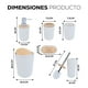 thumbnail image 2 of Juego de 6 Piezas para Baño | Set de Accesorios de Plastico Para Baño | Kit de 6 pzas Modernos para Baño | Accesorios de Bambu, 2 of 4