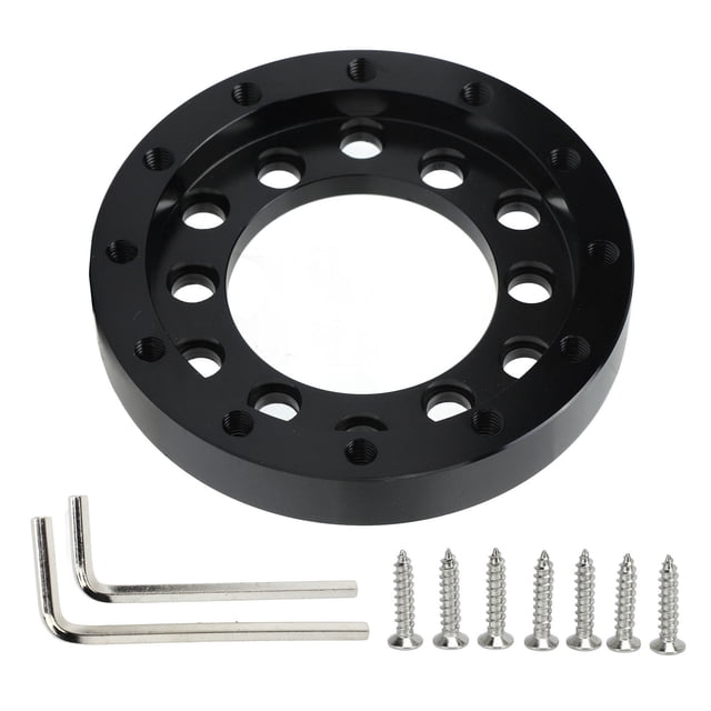 Steering Wheel Hub Adapter Plate,Steering Wheel Adapter Black Steering Wheel Adapter Plate Steering Wheel Adaptor Built for the Future