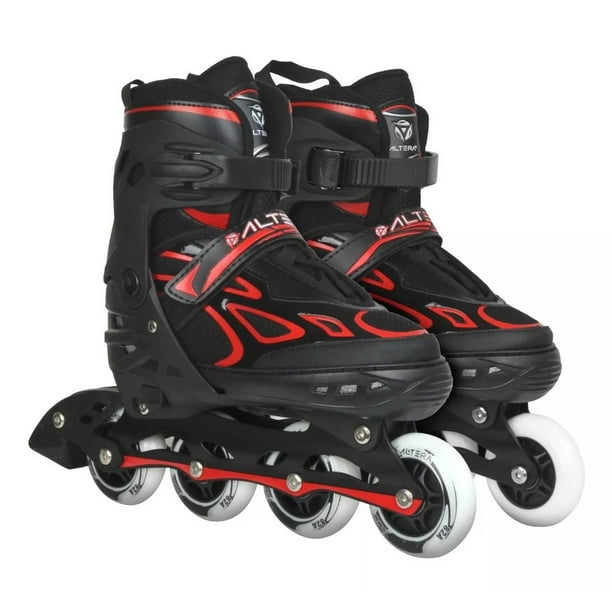 Patines en Linea Grandes 24.5 a 27.5 cm Altera SKT-001L Ajustables Profesionales Rojo