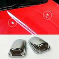 thumbnail image 4 of 2X Car Chrome Windshield Washer Cap Wiper Nozzle Dec Cover for Ford Focus MK3, 4 of 11