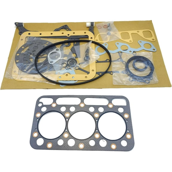 D1402 Full Head Gasket Set Kit Compatible with Kubota D1402 Engine L2550DT L2550 L2650DT L2650DTGST L2650F New Holland L454 L455 L2402 Tractor