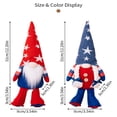 thumbnail image 3 of Lksixu 4th of July Patriotic Gnomes Doll, American Star & Stripe Faceless Gnomes Stuffed Toys Red & Blue Independence Day Dwarf Table Ornaments Handmade Swedish Tomte Gifts for Presidents Day, 3 of 9
