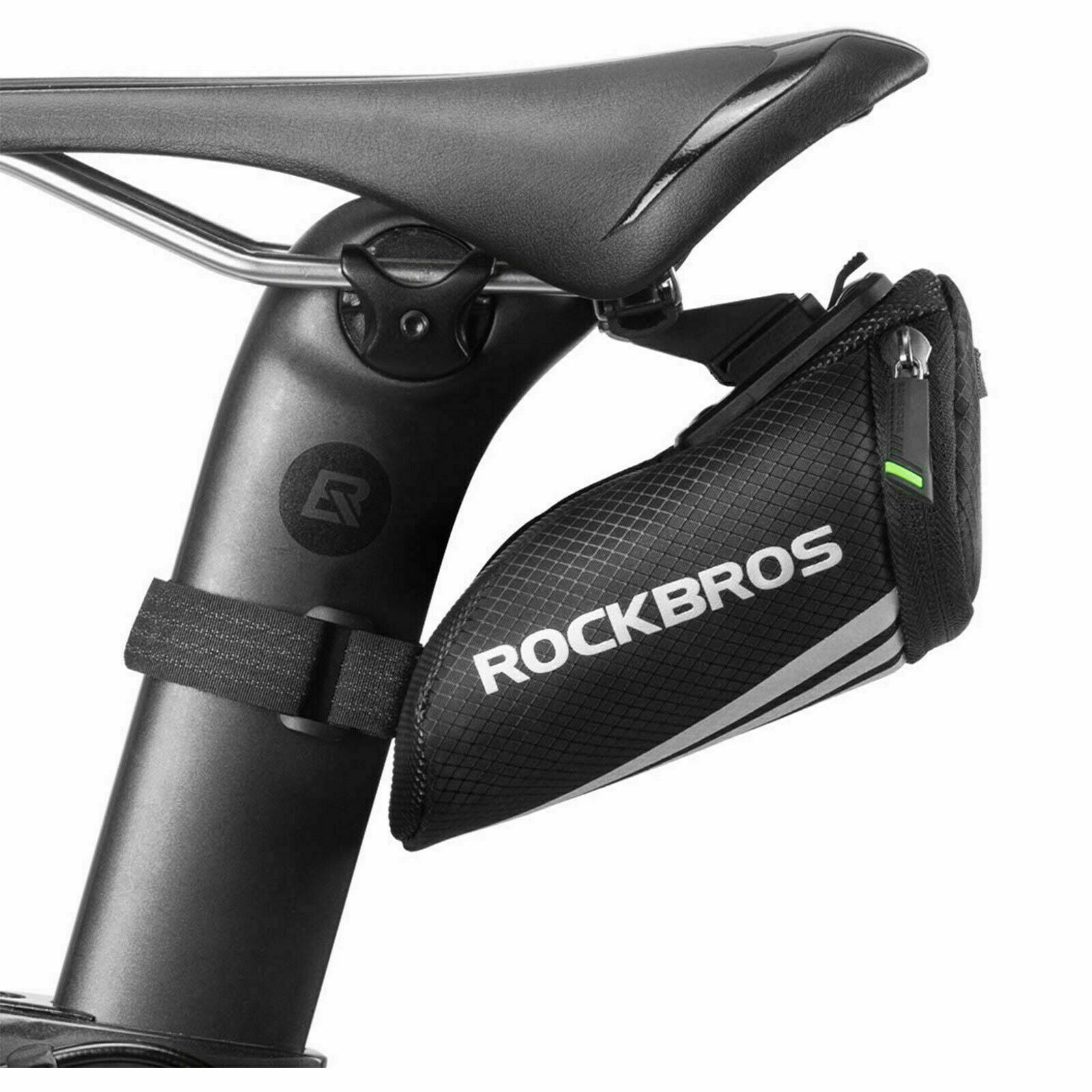 ROCKBROS Bicycle Saddle Bag Tail Bag Under Seat Bag Tool Bag Band Mount
