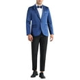 thumbnail image 2 of INSPIRE CHIC Prom Blazer for Men's Single Breasted Peak Collar Business Wedding Sport Coats, 2 of 6