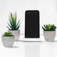 thumbnail image 3 of Juego de 3 pequeñas plantas artificiales decorativas para interiores y exteriores, suculentas en maceta para oficina, balcón, sala de estar y hogar", 3 of 5