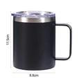 thumbnail image 6 of Ludlz 360ML Insulation Cup with Handle Long-term Insulation Clear Cover Leak-proof Comfortable Grip Thermal Mug Home Supply, 6 of 8