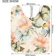 thumbnail image 6 of Coolnut Watercolor Butterfly Flowers High Absorbent U-Shaped Contour Toilet Rugs Machine Washable,24"x20", 6 of 7
