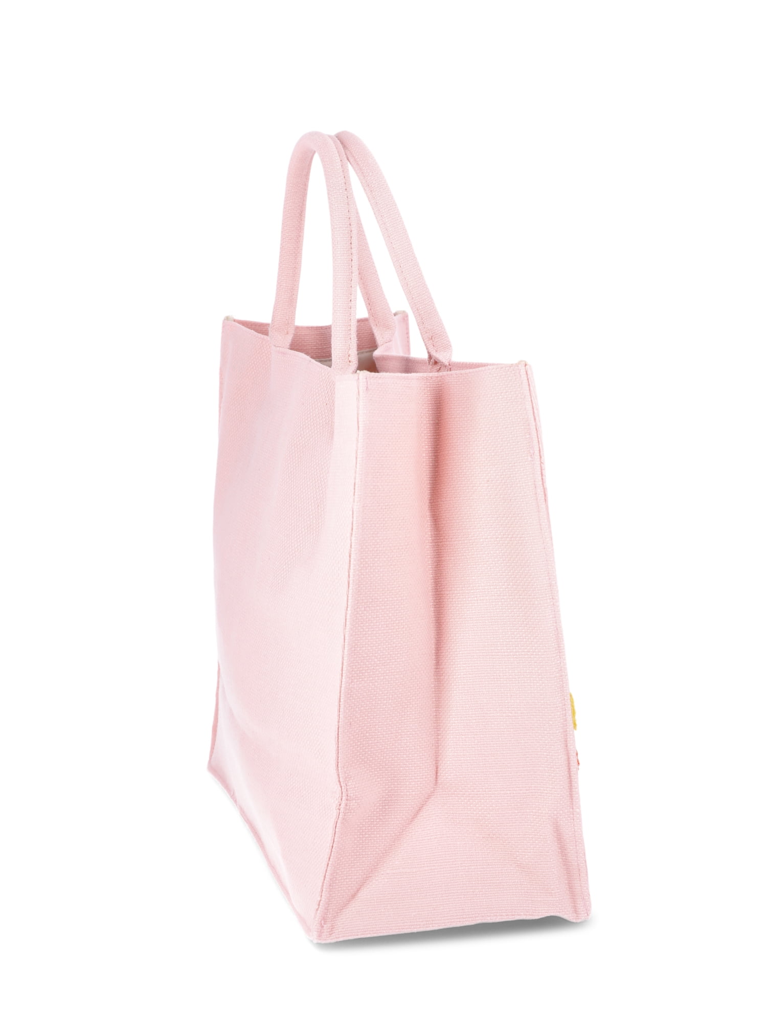 No Boundaries Burlap Tote Bag for Women Sunkissed Pink Vacation