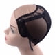 thumbnail image 5 of YANTAISIYU Gorro de peluca de encaje suizo con parte en U de 4x4 pulgadas para hacer pelucas con correas ajustables en la parte posterior Redecilla sin pegamento (Negro M), 5 of 5
