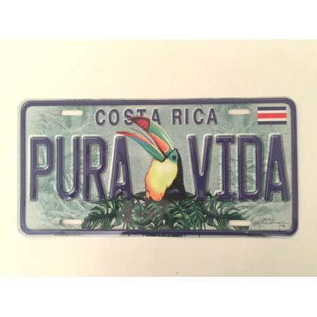 COSTA RICA PURA VIDA CENTRAL AMERICA LICENSE PLATE CRLP 2