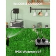 thumbnail image 6 of IPX6 Outdoor Power Strip Weatherproof, Waterproof Surge Protector with 4 Wide Outlet(10FT)+3USB Ports,Wall Mountable for Outside Decorations and More ETL Listed(Black), 6 of 7