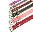 thumbnail image 5 of Pet Artist Custom PU Leather Dog Collar Personalized Adjustable Pet Name Number Engraved Soft Padded, 5 of 6