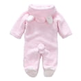 thumbnail image 4 of Newborn Baby Bear Warm Snowsuit, Fleece Cute Unisex Hooded Onesies Romper Jumpsuit Winter Clothes, 4 of 10