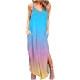 thumbnail image 2 of Ichuanyi liquidación de la moda mujeres vestidos de impresión de cuello en v casual vestidos de mangases de verano ICHUANYI WER2023081604108, 2 of 6