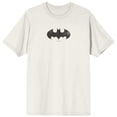 thumbnail image 1 of Batman Logo & Gotham City T-Shirt Adulte en Tofu à Col Rond à Manches Courtes-3TG, 1 of 5