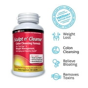 Sculpt n' Cleanse Colon Cleansing Supplement (450 mg, 100 Veggie Capsules) from Health Direct