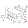 thumbnail image 4 of 1Pcs Gloss Black Car Front Bumper Fog Light Cover Decoration Trim For Land-Rover For Discovery Sport 2015-2018, 4 of 7