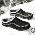 thumbnail image 5 of BONIXOOM Womens Sandals Clearance Slip-On Platform V-Day Casual Winter Shoes For Women Black Size 9, 5 of 9