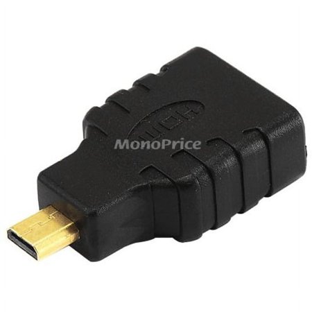UPC: 0844660077039 | Monoprice HDMI Micro Connector Male to HDMI Connector Female Port Saver Adapter