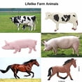 thumbnail image 4 of 8 Pcs Big Animal Figurines Toys,Farm Realistic Plastic Animals Playset,Educational Preschool Learning Toy Playset for Kids Toddlers, 4 of 7